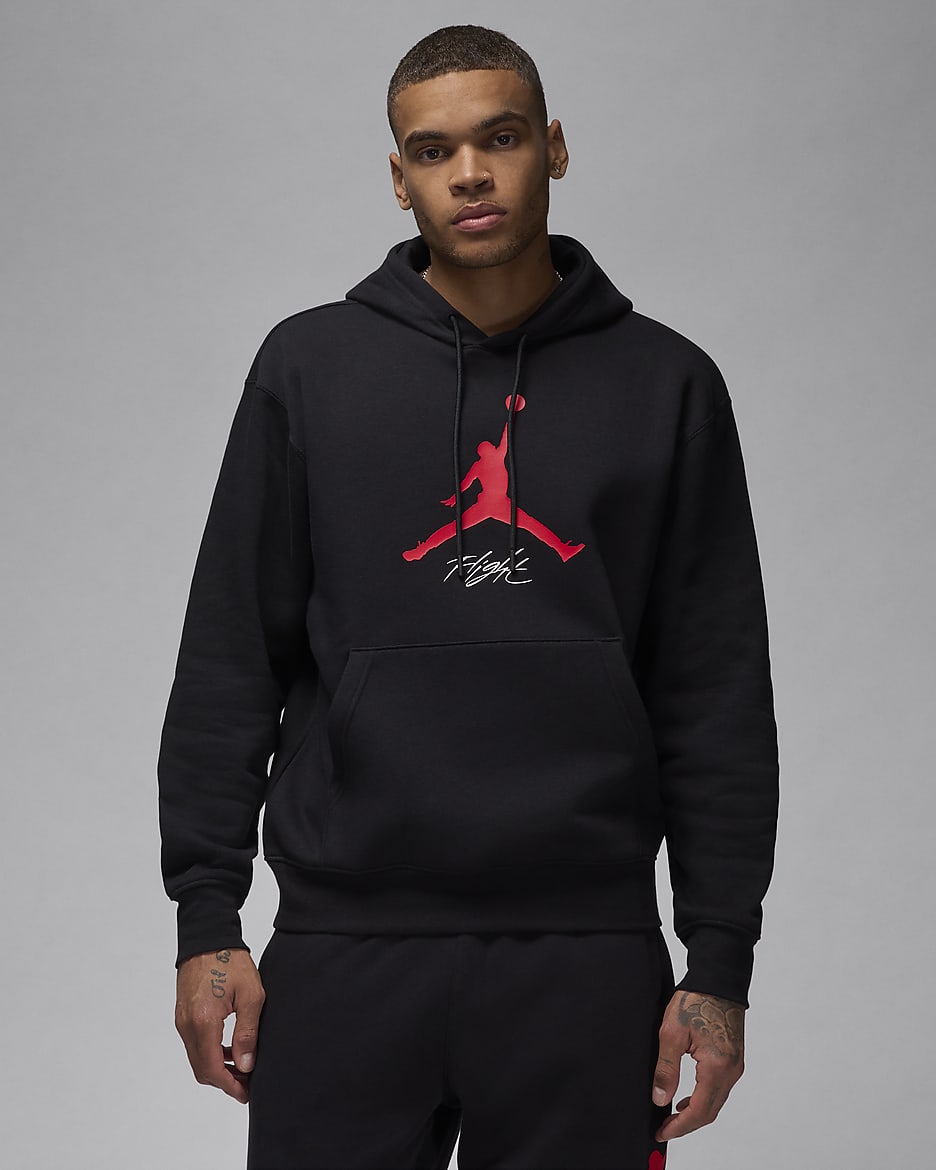 Nike hoodie red and black sales